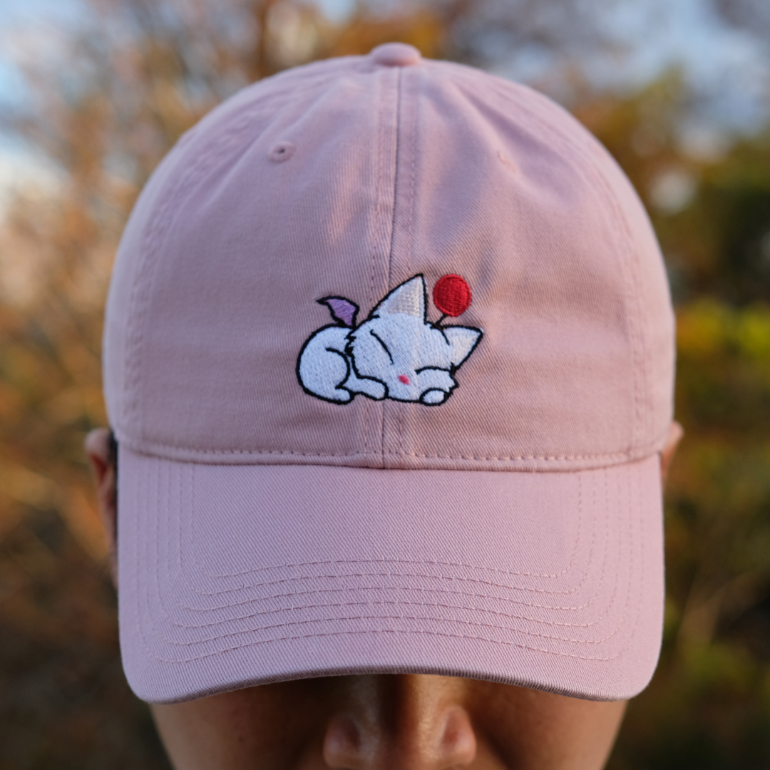 Embroidered Moogle Snoozing Hat
