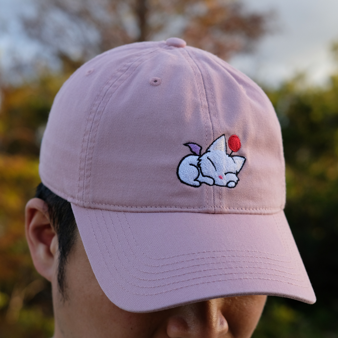 Embroidered Moogle Snoozing Hat