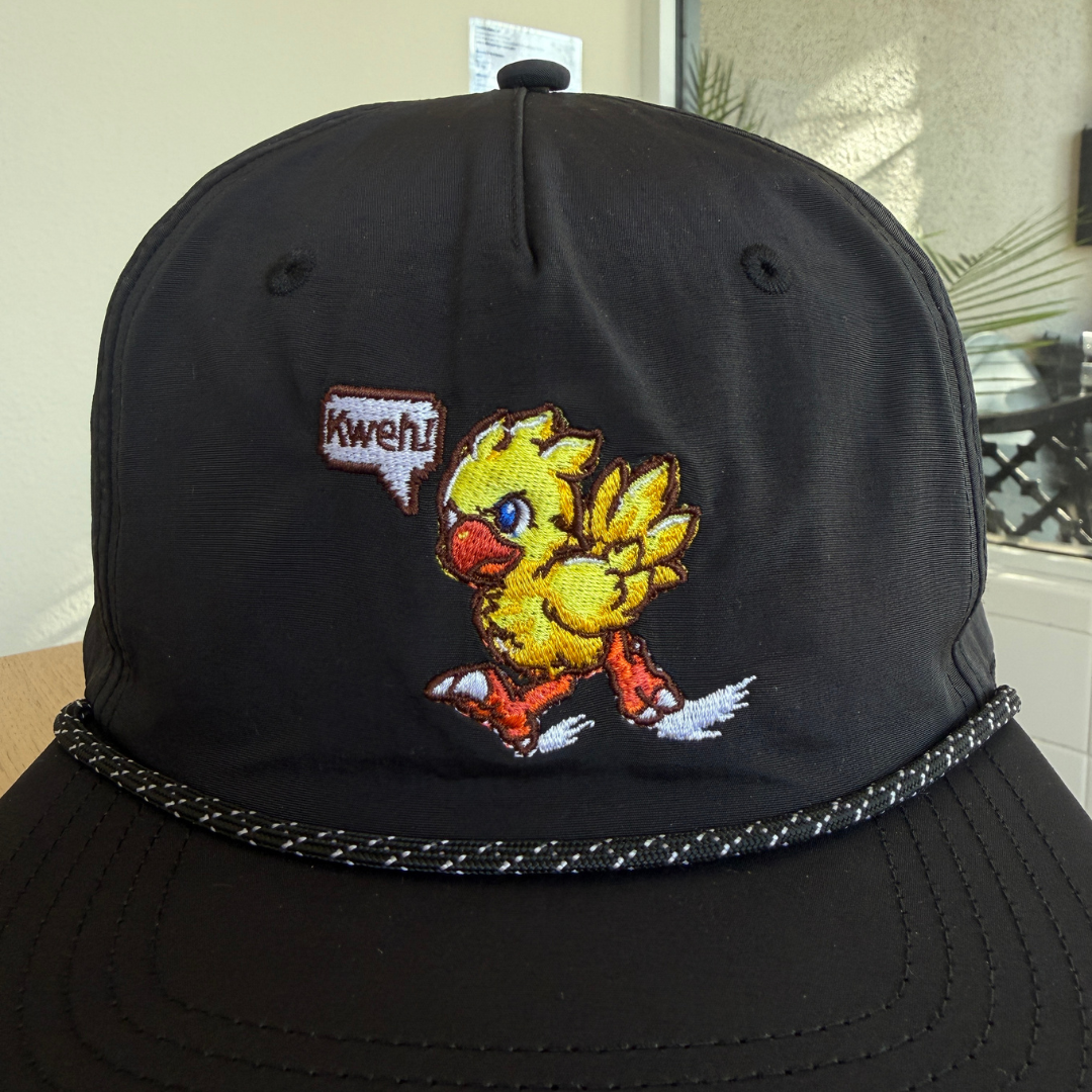 Embroidered Chasing Chocobo Hat